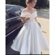 Elegant Off the Shoulder Tea Length Wedding Dresses Bridal Gowns 903008 Elegant Off the Shoulder Tea Length Wedding Dresses Bridal Gowns 903008