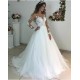 A-Line Lace Long Sleeves Wedding Dresses Bridal Gowns 903010 A-Line Lace Long Sleeves Wedding Dresses Bridal Gowns 903010
