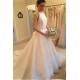 A-Line Long White Halter Wedding Dresses Bridal Gowns 903030 A-Line Long White Halter Wedding Dresses Bridal Gowns 903030