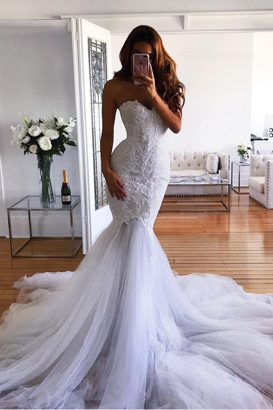 Long Mermaid Sweetheart Lace Wedding Dresses Bridal Gowns 903031 Long Mermaid Sweetheart Lace Wedding Dresses Bridal Gowns 903031