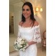 Mermaid Lace Long Wedding Dresses Bridal Gowns with Sleeves 903047