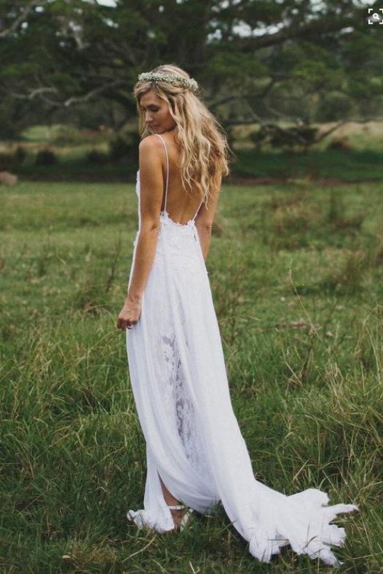 Lace Spaghetti Straps Wedding Dresses Bridal Gowns 903054 Lace Spaghetti Straps Wedding Dresses Bridal Gowns 903054