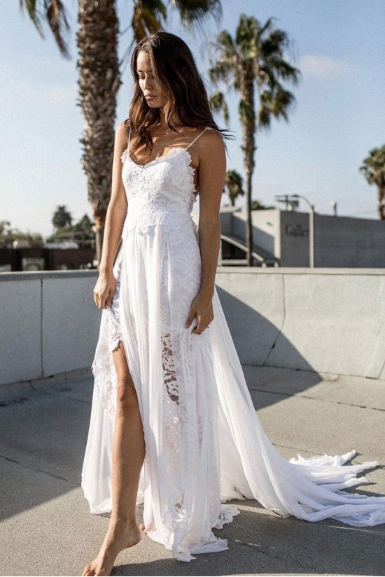 Lace Spaghetti Straps Wedding Dresses Bridal Gowns 903054 Lace Spaghetti Straps Wedding Dresses Bridal Gowns 903054