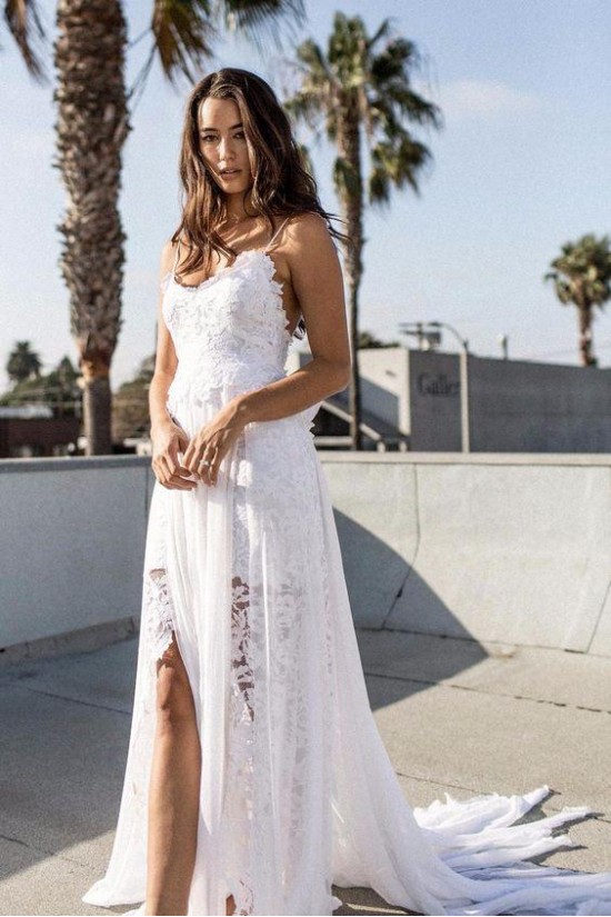 Lace Spaghetti Straps Wedding Dresses Bridal Gowns 903054 Lace Spaghetti Straps Wedding Dresses Bridal Gowns 903054