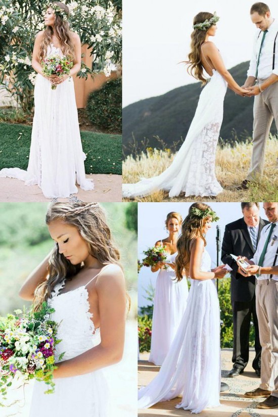 Lace Spaghetti Straps Wedding Dresses Bridal Gowns 903054 Lace Spaghetti Straps Wedding Dresses Bridal Gowns 903054