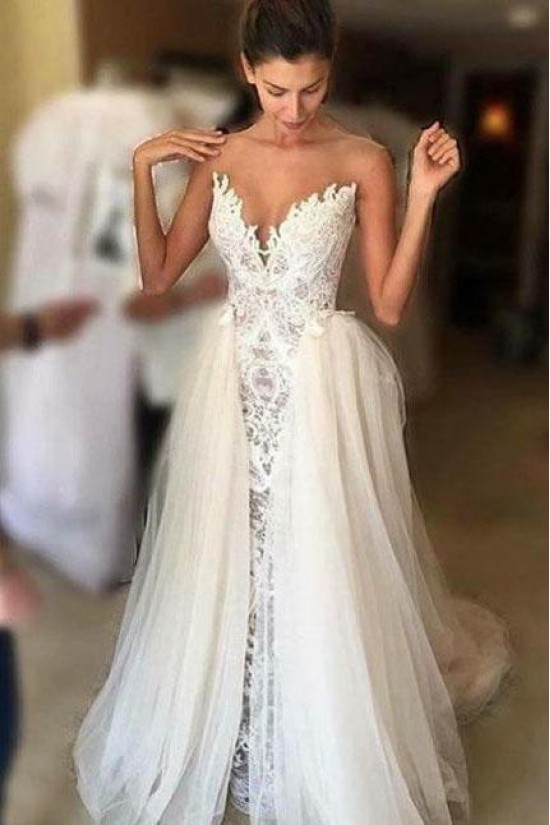 Lace and Tulle Sweetheart Wedding Dresses Bridal Gowns 903062 Lace and Tulle Sweetheart Wedding Dresses Bridal Gowns 903062
