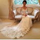 Elegant Mermaid Lace Wedding Dresses Bridal Gowns with Long Sleeves 903070