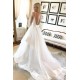Long White Satin and Tulle Wedding Dresses Bridal Gowns 903107 Long White Satin and Tulle Wedding Dresses Bridal Gowns 903107
