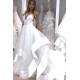 Long White Satin and Tulle Wedding Dresses Bridal Gowns 903107 Long White Satin and Tulle Wedding Dresses Bridal Gowns 903107