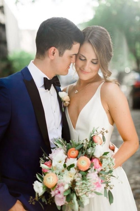 A-Line Long White V Neck Wedding Dresses Bridal Gowns 903108 A-Line Long White V Neck Wedding Dresses Bridal Gowns 903108
