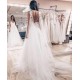 A-Line Halter Lace and Tulle Wedding Dresses Bridal Gowns 903125