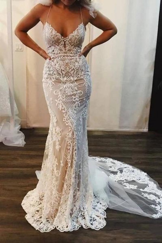 Long Mermaid Beaded Lace Wedding Dresses Bridal Gowns 903131 Long Mermaid Beaded Lace Wedding Dresses Bridal Gowns 903131