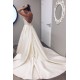 A-Line Strapless Long Satin Wedding Dresses Bridal Gowns 903152 A-Line Strapless Long Satin Wedding Dresses Bridal Gowns 903152