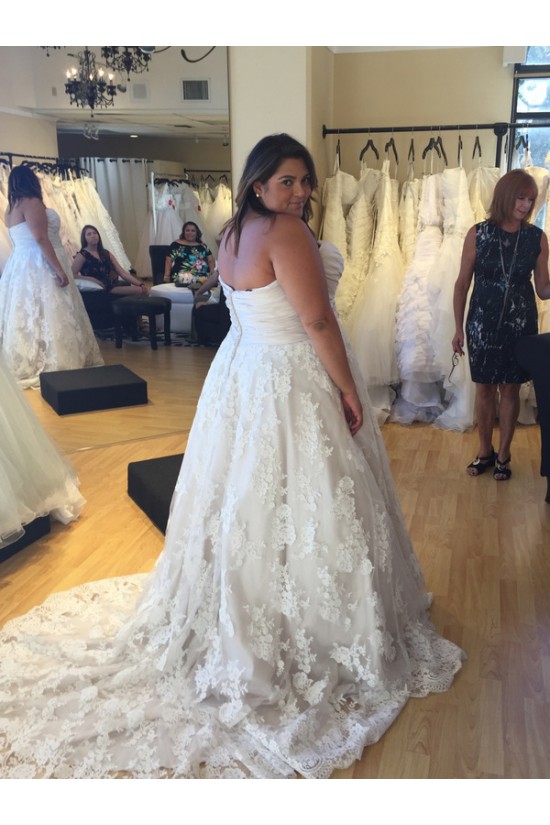 A-Line Sweetheart Lace Plus Size Wedding Dresses Bridal Gowns 903157 A-Line Sweetheart Lace Plus Size Wedding Dresses Bridal Gowns 903157