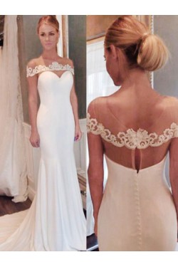 Long Mermaid Lace Wedding Dresses Bridal Gowns 903164