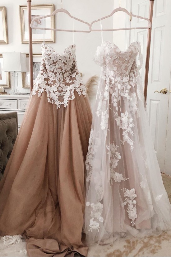 A-Line Sweetheart Lace Long Wedding Dresses Bridal Gowns 903166 A-Line Sweetheart Lace Long Wedding Dresses Bridal Gowns 903166