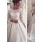 A-Line Lace Wedding Dresses Bridal Gowns with Sleeves 903187