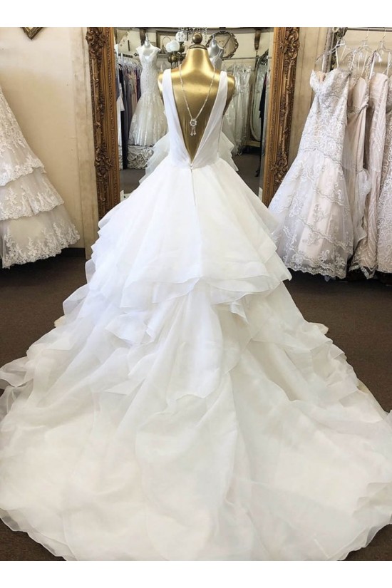 A-Line Beaded V Neck Long Wedding Dresses Bridal Gowns 903192 A-Line Beaded V Neck Long Wedding Dresses Bridal Gowns 903192