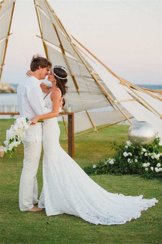 Elegant Mermaid Lace V Neck Wedding Dresses Bridal Gowns 903206 Elegant Mermaid Lace V Neck Wedding Dresses Bridal Gowns 903206
