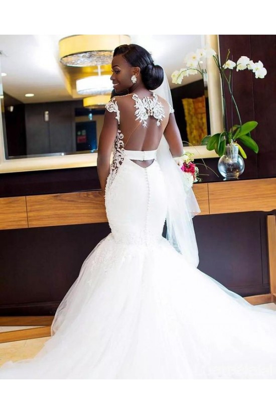 Mermaid Lace and Tulle Wedding Dresses Bridal Gowns 903217 Mermaid Lace and Tulle Wedding Dresses Bridal Gowns 903217