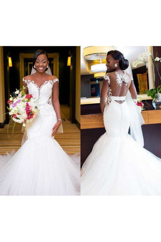 Mermaid Lace and Tulle Wedding Dresses Bridal Gowns 903217 Mermaid Lace and Tulle Wedding Dresses Bridal Gowns 903217
