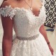 A-Line Beaded Lace and Tulle Off the Shoulder Wedding Dresses Bridal Gowns 903220 A-Line Beaded Lace and Tulle Off the Shoulder Wedding Dresses Bridal Gowns 903220