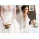 A-Line Lace and Satin Long Sleeves Wedding Dresses Bridal Gowns 903236 A-Line Lace and Satin Long Sleeves Wedding Dresses Bridal Gowns 903236