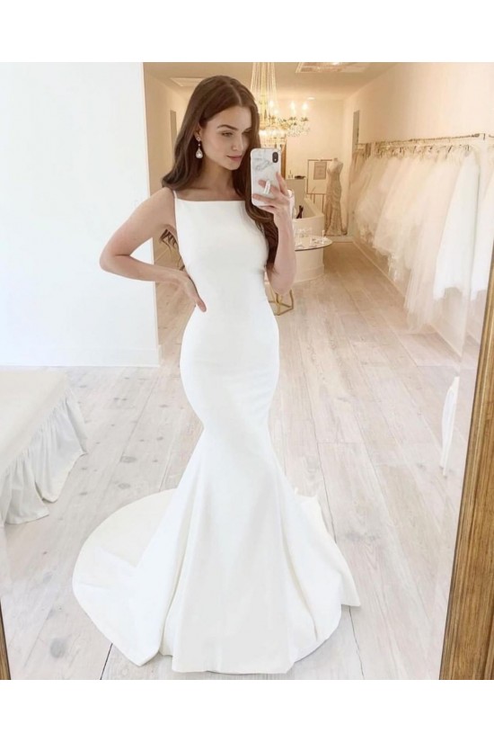 Long Mermaid Satin Wedding Dresses Bridal Gowns 903237 Long Mermaid Satin Wedding Dresses Bridal Gowns 903237