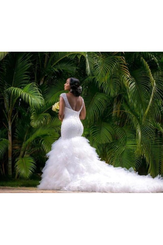 Mermaid Beaded Tulle Wedding Dresses Bridal Gowns 903241 Mermaid Beaded Tulle Wedding Dresses Bridal Gowns 903241