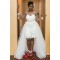 High Low Lace and Tulle Wedding Dresses Bridal Gowns with Long Sleeves 903272