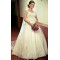 A-Line Beaded Lace Wedding Dresses Bridal Gowns 903273