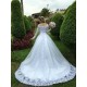 A-Line Long Sleeves Lace Wedding Dresses Bridal Gowns 903276