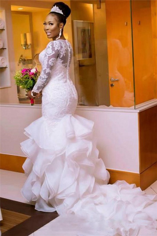 Mermaid Long Sleeves Lace Wedding Dresses Bridal Gowns 903296 Mermaid Long Sleeves Lace Wedding Dresses Bridal Gowns 903296