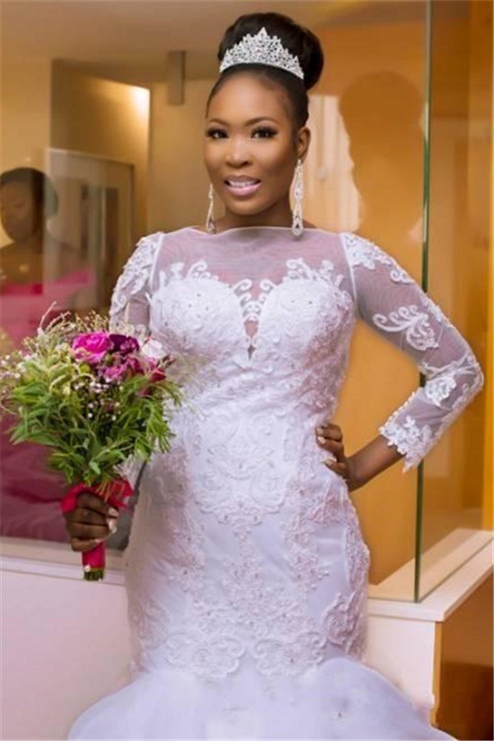 Mermaid Long Sleeves Lace Wedding Dresses Bridal Gowns 903296 Mermaid Long Sleeves Lace Wedding Dresses Bridal Gowns 903296