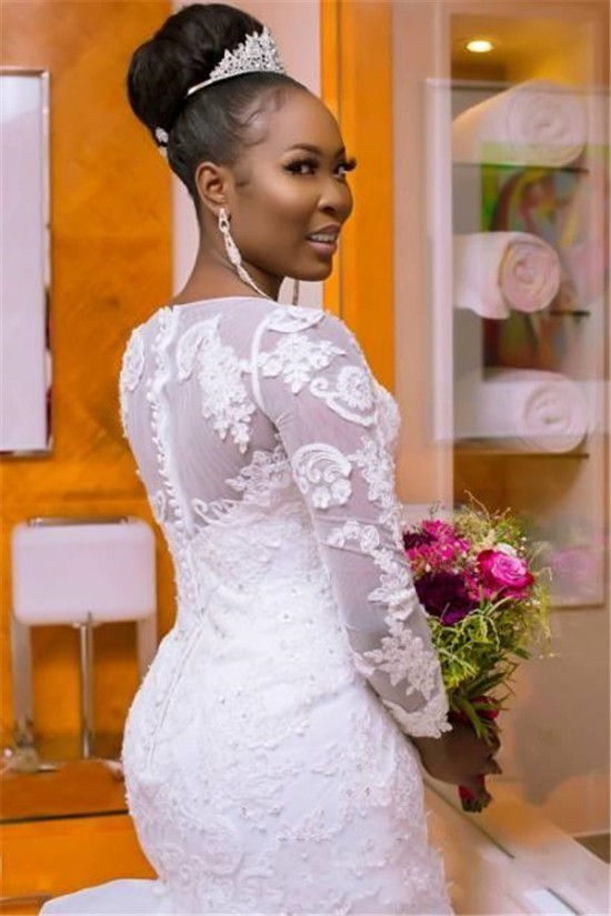 Mermaid Long Sleeves Lace Wedding Dresses Bridal Gowns 903296 Mermaid Long Sleeves Lace Wedding Dresses Bridal Gowns 903296