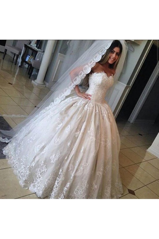 A-Line Sweetheart Lace Ball Gowns Wedding Dresses Bridal Gowns 903309 A-Line Sweetheart Lace Ball Gowns Wedding Dresses Bridal Gowns 903309