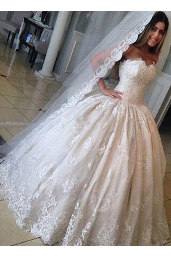 A-Line Sweetheart Lace Ball Gowns Wedding Dresses Bridal Gowns 903309 A-Line Sweetheart Lace Ball Gowns Wedding Dresses Bridal Gowns 903309