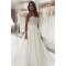 A-Line Lace and Satin Long Wedding Dresses Bridal Gowns 903313