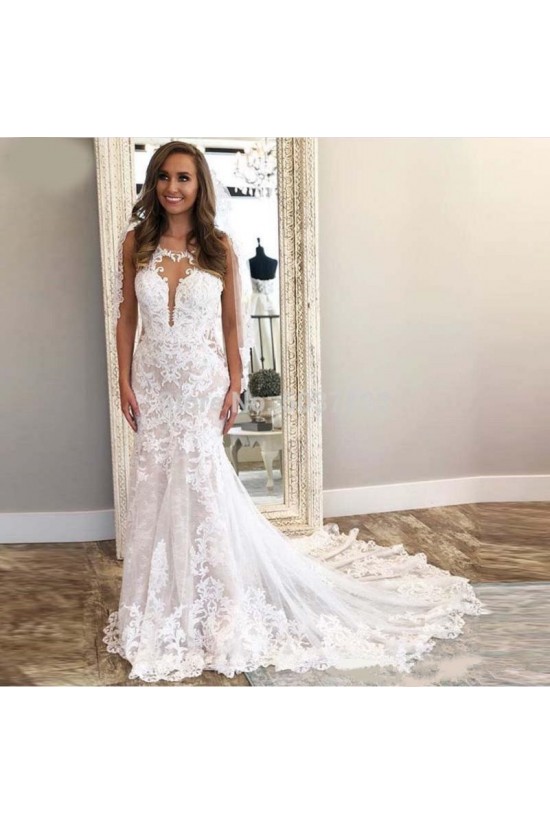 Elegant Mermaid Lace Long Wedding Dresses Bridal Gowns 903323 Elegant Mermaid Lace Long Wedding Dresses Bridal Gowns 903323