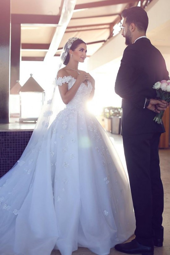 Ball Gowns Off the Shoulder Lace Wedding Dresses Bridal Gowns with Long Sleeves 903341 Ball Gowns Off the Shoulder Lace Wedding Dresses Bridal Gowns with Long Sleeves 903341