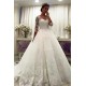 A-Line Lace Wedding Dresses Bridal Gowns with Long Sleeves 903342 A-Line Lace Wedding Dresses Bridal Gowns with Long Sleeves 903342