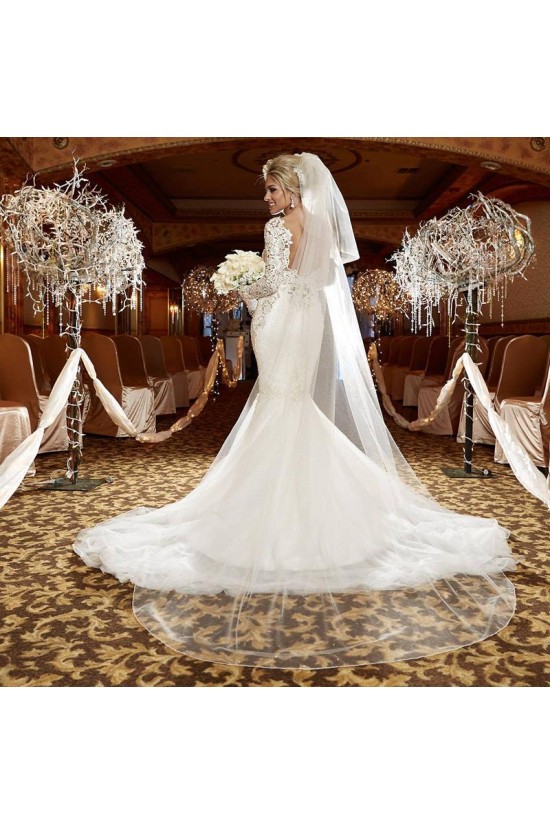 Elegant Mermaid Lace Long Sleeves Wedding Dresses Bridal Gowns 903343 Elegant Mermaid Lace Long Sleeves Wedding Dresses Bridal Gowns 903343