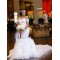 Mermaid Lace and Tulle Off the Shoulder Wedding Dresses Bridal Gowns 903345