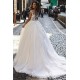 A-Line Lace and Tulle Long Wedding Dresses Bridal Gowns 903361