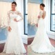 Long Sleeves Lace Wedding Dresses Bridal Gowns 903365
