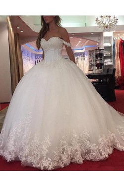 Ball Gowns Beaded Lace Wedding Dresses Bridal Gowns 903377