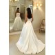 A-Line Strapless Long Satin Wedding Dresses Bridal Gowns 903387 A-Line Strapless Long Satin Wedding Dresses Bridal Gowns 903387