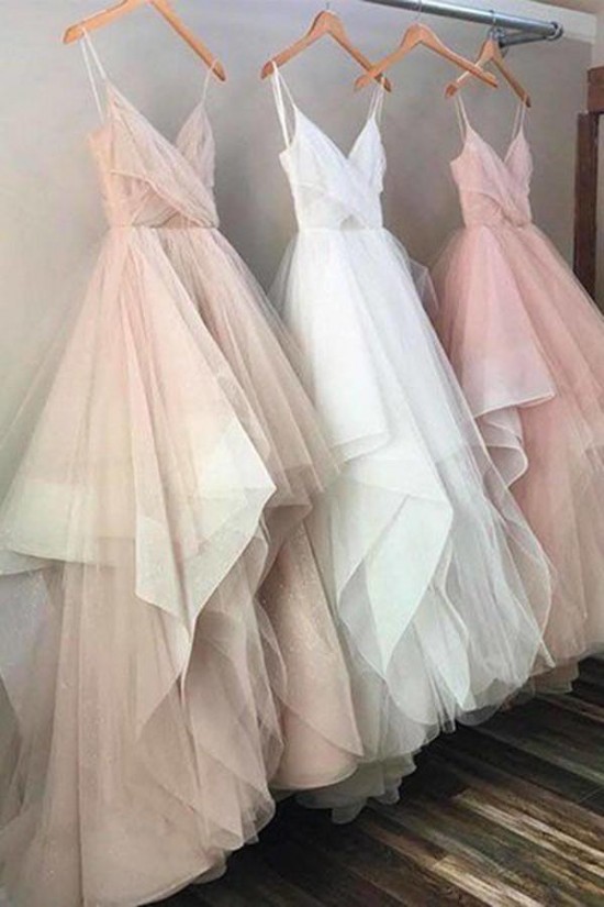 A-Line Tulle Long Wedding Dresses Bridal Gowns 903389 A-Line Tulle Long Wedding Dresses Bridal Gowns 903389