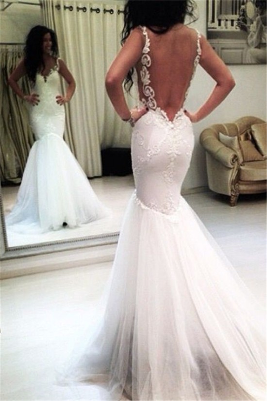 Elegant Mermaid Lace and Tulle Wedding Dresses Bridal Gowns 903390 Elegant Mermaid Lace and Tulle Wedding Dresses Bridal Gowns 903390