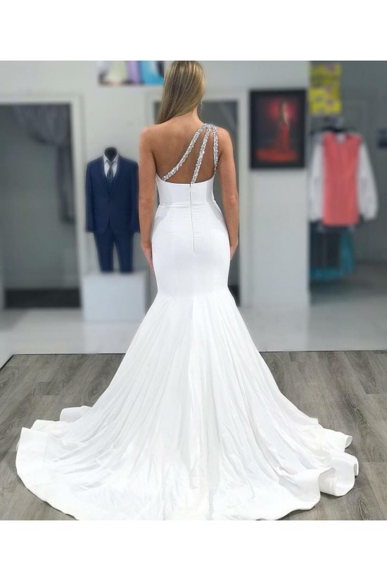 Long Mermaid Beaded One Shoulder Wedding Dresses Bridal Gowns 903393 Long Mermaid Beaded One Shoulder Wedding Dresses Bridal Gowns 903393